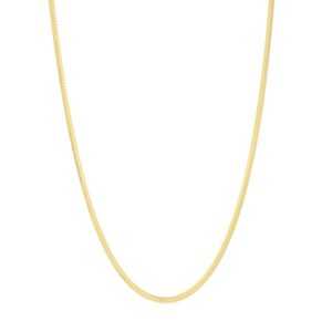 14K 2.6mm Oval Snake Chain