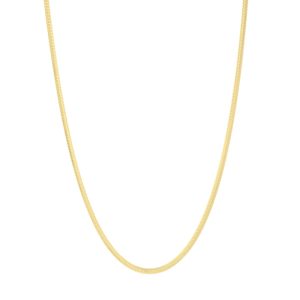 14K 2.6mm Oval Snake Chain