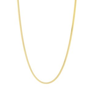 14K 3.3mm Oval Snake Chain