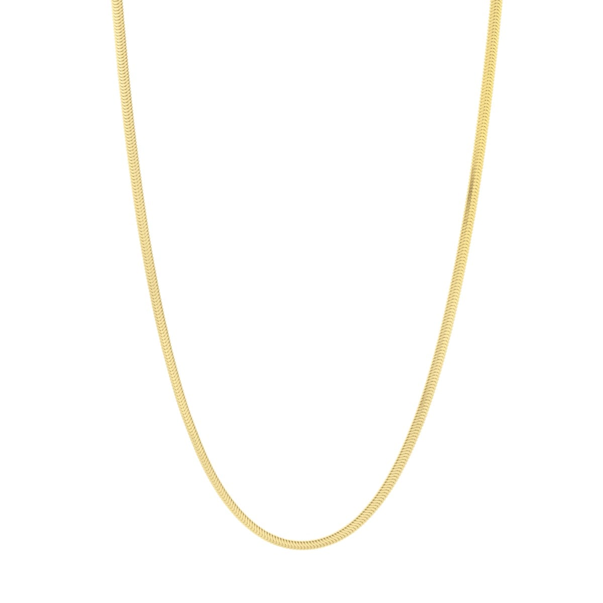 14K 3.3mm Oval Snake Chain