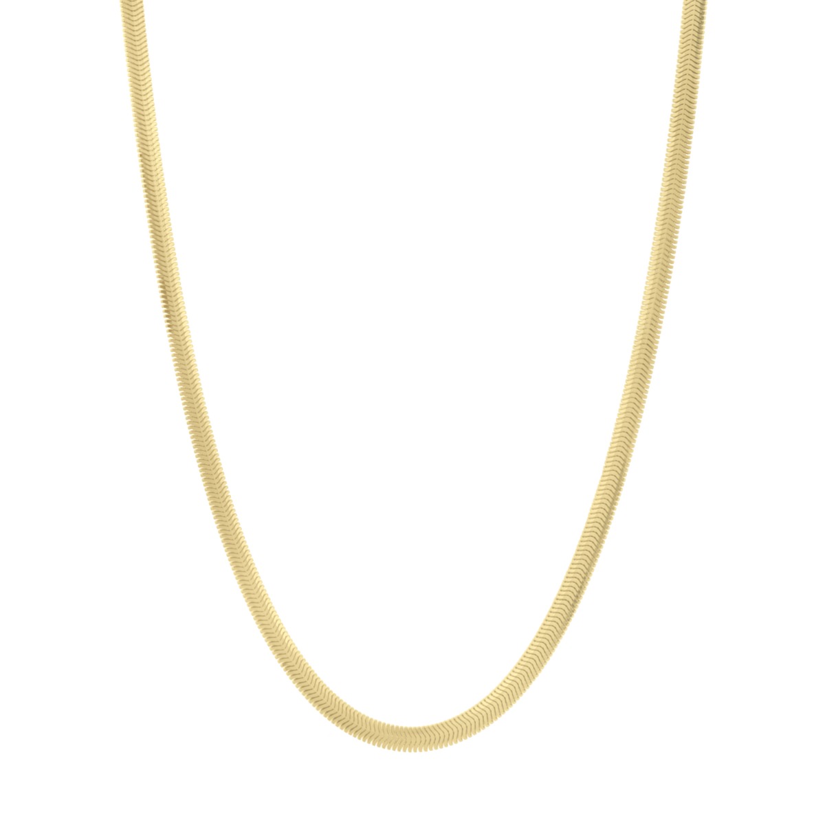 14K 4.2mm Oval Snake Chain