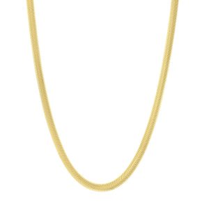 14K 5.3mm Oval Snake Chain