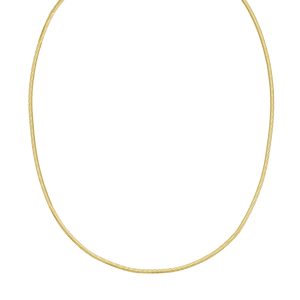 14K Gold 2mm Oval Snake Chain