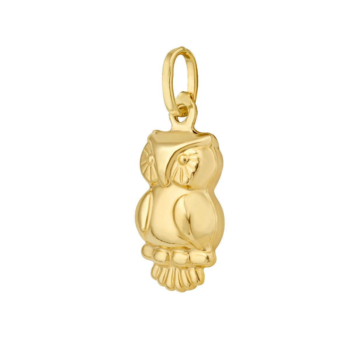 14K Owl Charm