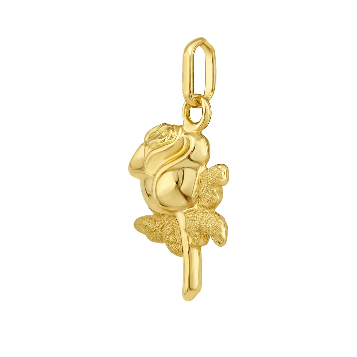 14K Rose Charm