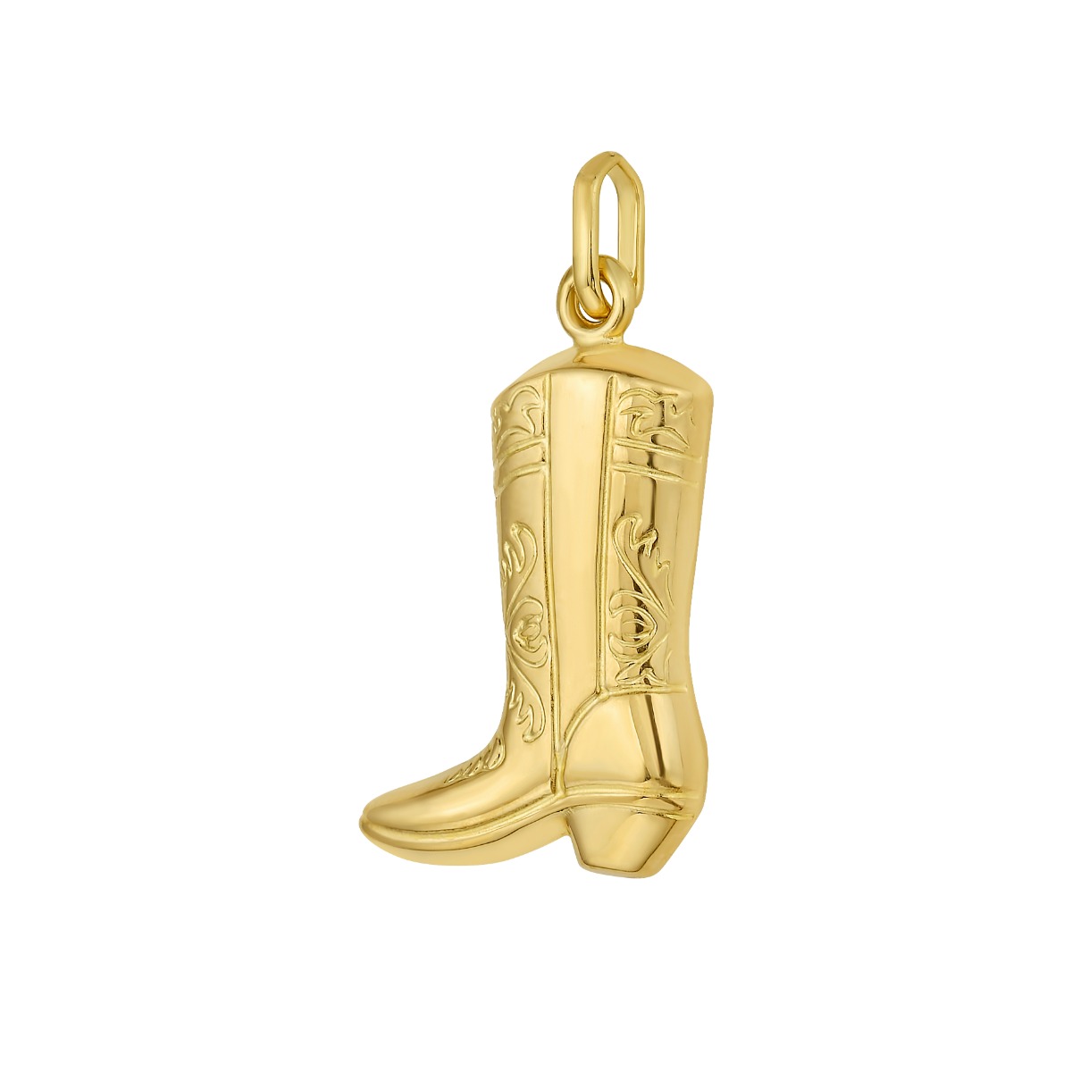 14K Cowboy Boot Charm