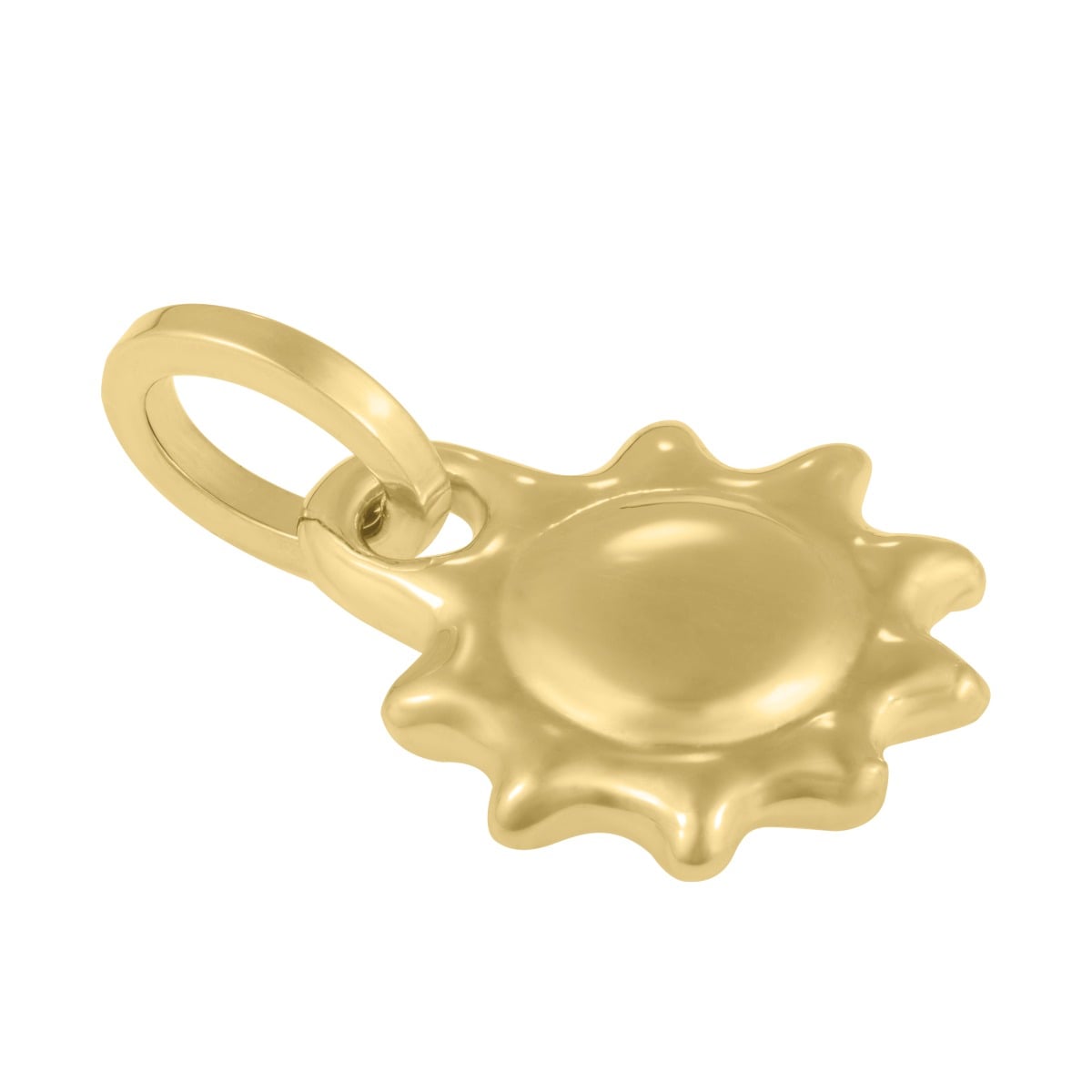 14K Sun Charm