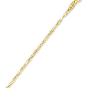 14K Gold 1.5mm Paperclip Chain