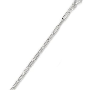 14K Gold 2.1mm Paperclip Chain