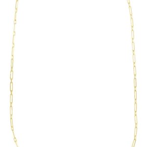 14K Alternating 2.8mm Paperclip Link Chain