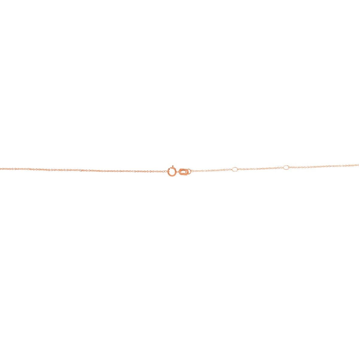 14K Gold 0.97mm Double Extendable Cable Chain