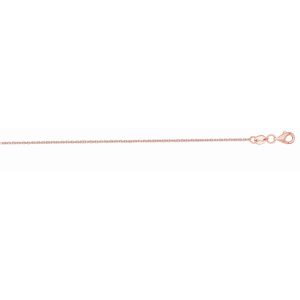 14K Gold 1.1mm Diamond Cut Cable Chain