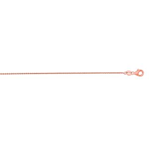 14K Gold 0.97mm Oval Cable Chain