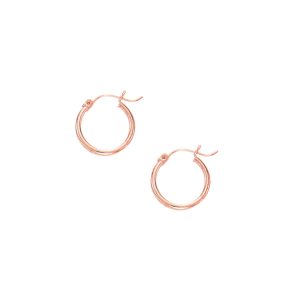 14K Gold 2x15mm Hoops
