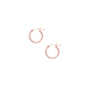 14K Gold 2x20mm Hoops