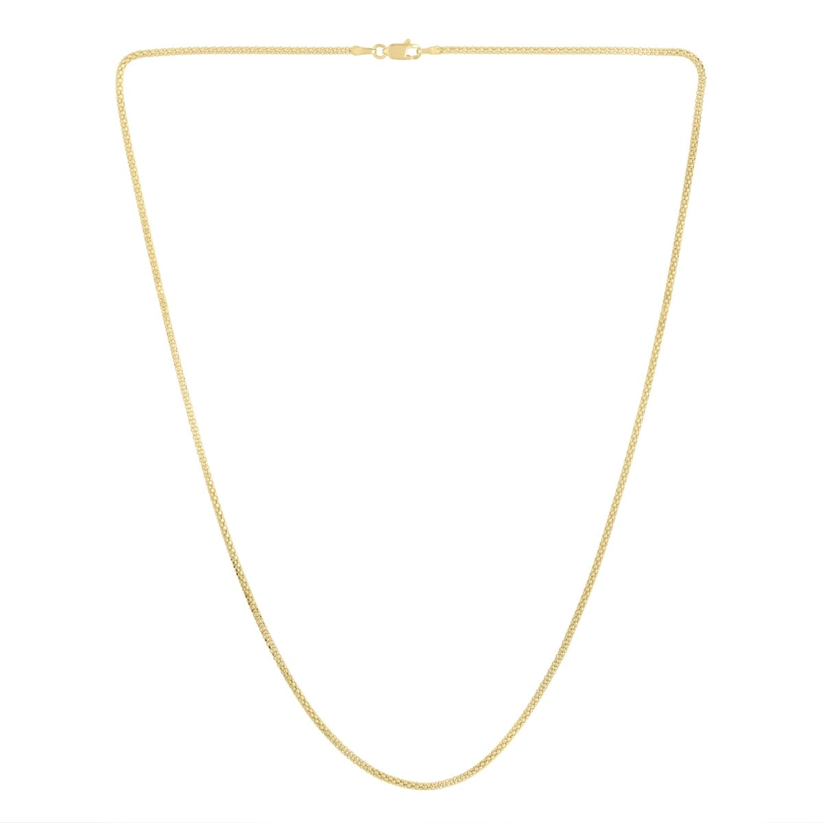 14K Gold 1.65mm Popcorn Chain