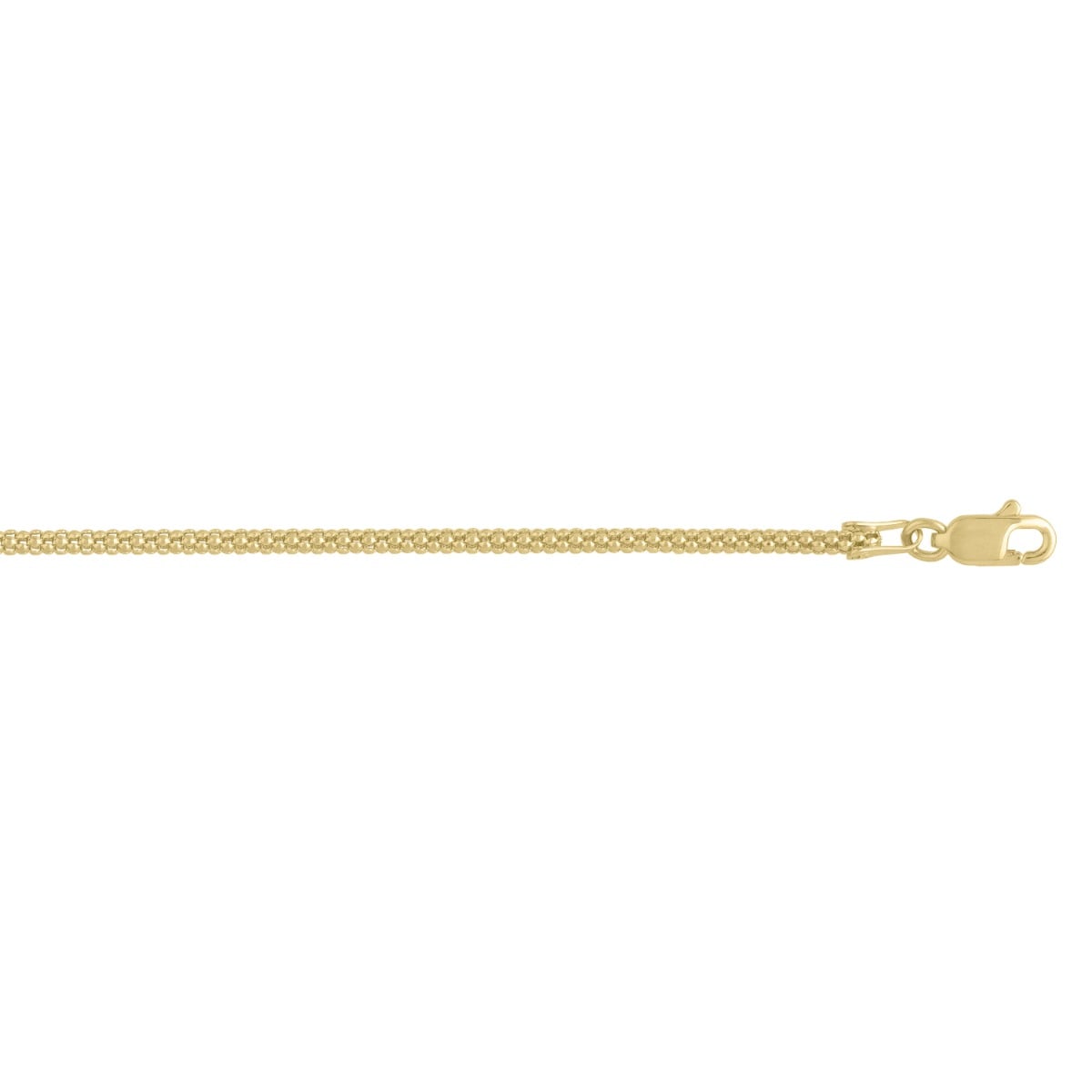14K Gold 1.65mm Popcorn Chain