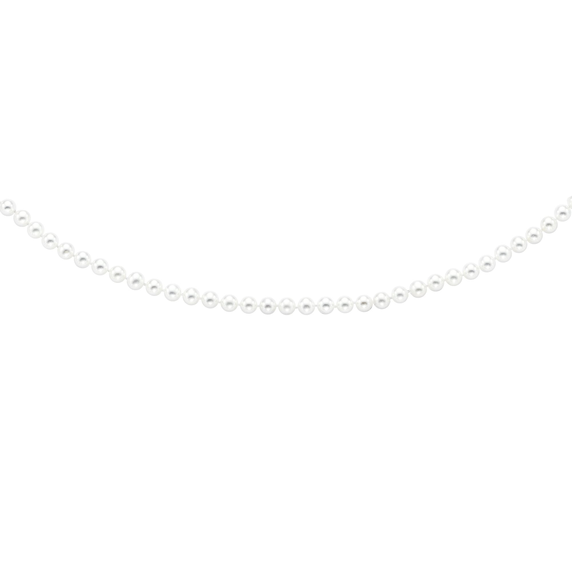 14K Gold 6.0-6.5MM Pearl Strand Bracelet