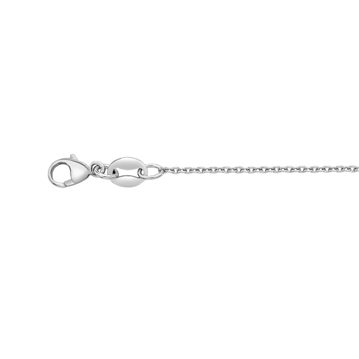 Platinum 1.2mm Oval Cable Chain