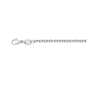 Platinum 2.3mm Oval Cable Chain