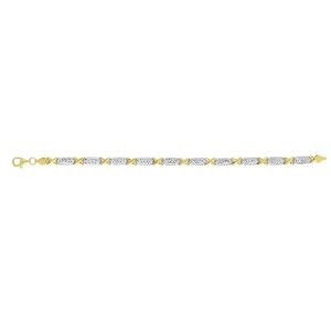 14K Two-tone Gold Stampato Bracelet