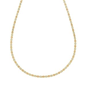 14K Gold 2mm Pave Valentino Chain