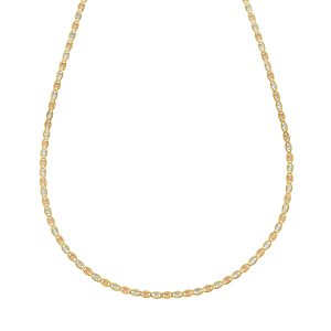 14K Gold 2mm Pave Valentino Chain