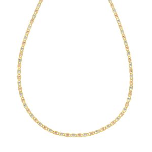 14K Gold 2.5mm Pave Valentino Chain