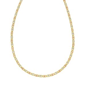14K Gold 3mm Pave Valentino Chain