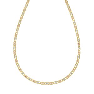 14K Gold 3.5mm Pave Valentino Chain