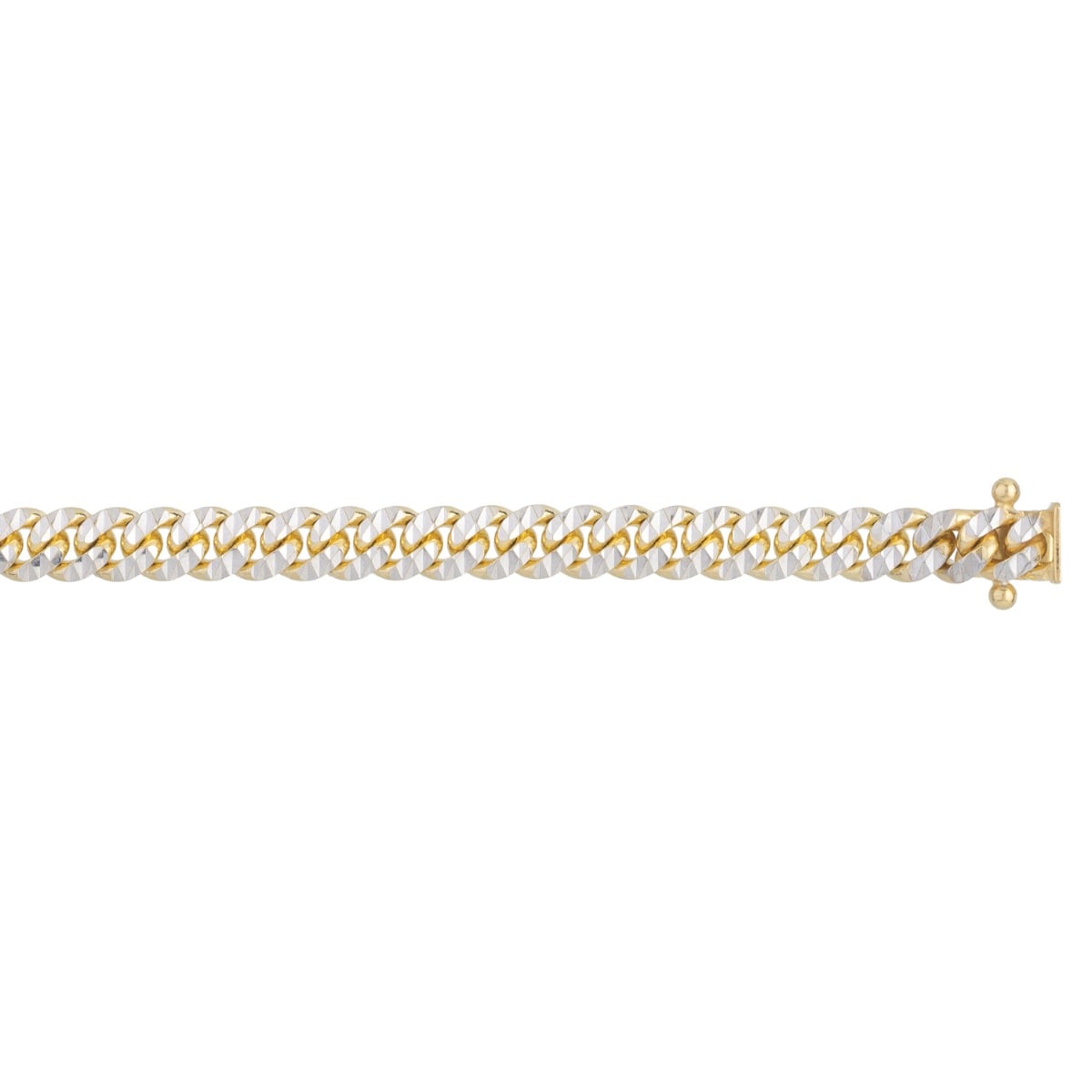 14K 5mm Pave Classic Miami Cuban Chain