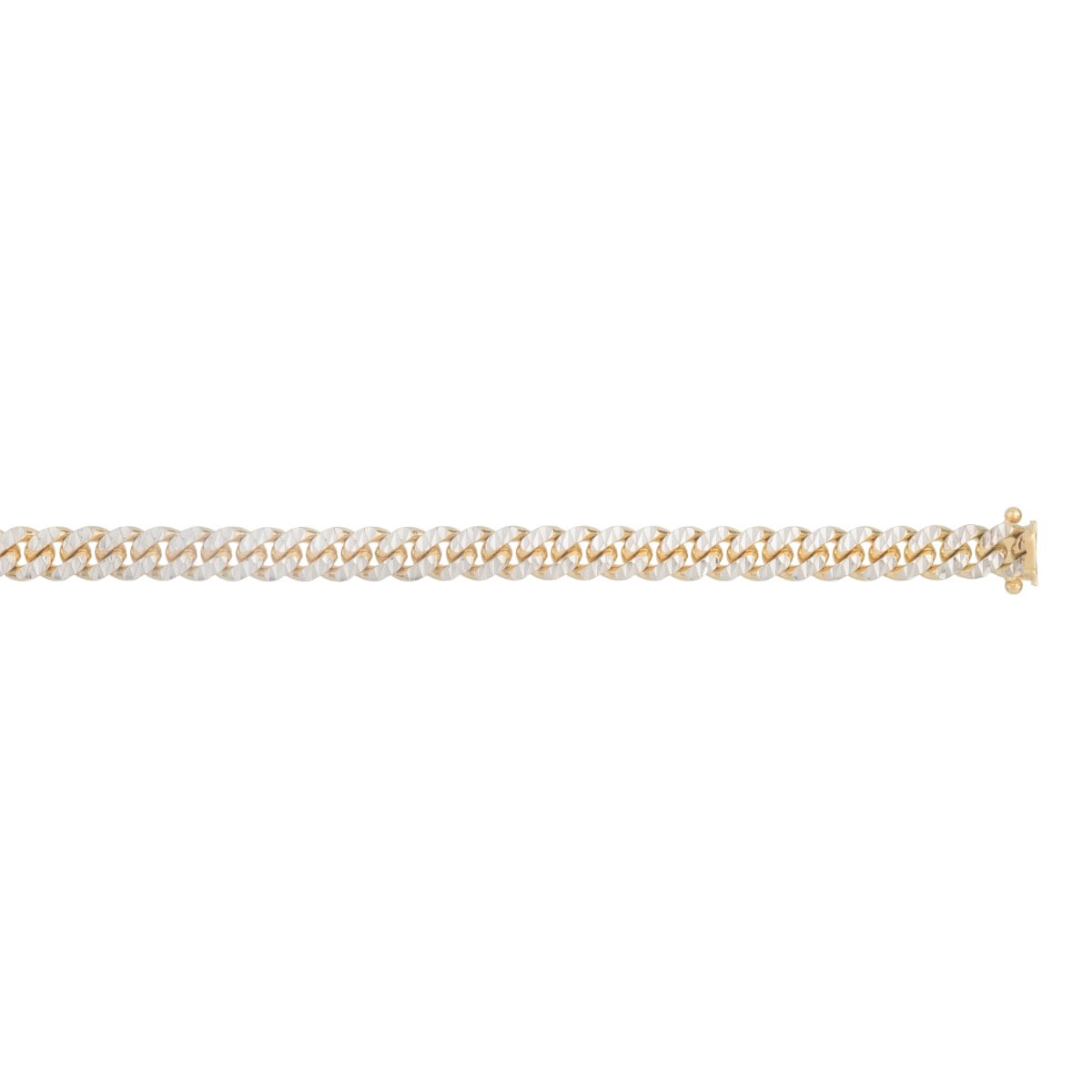 14K 4mm Pave Classic Miami Cuban Chain