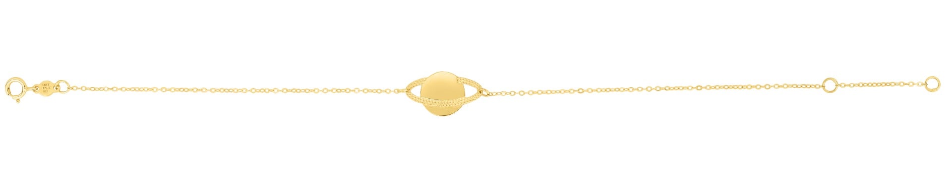 14K Gold Saturn Bracelet