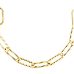14K 8mm Paperclip Chain