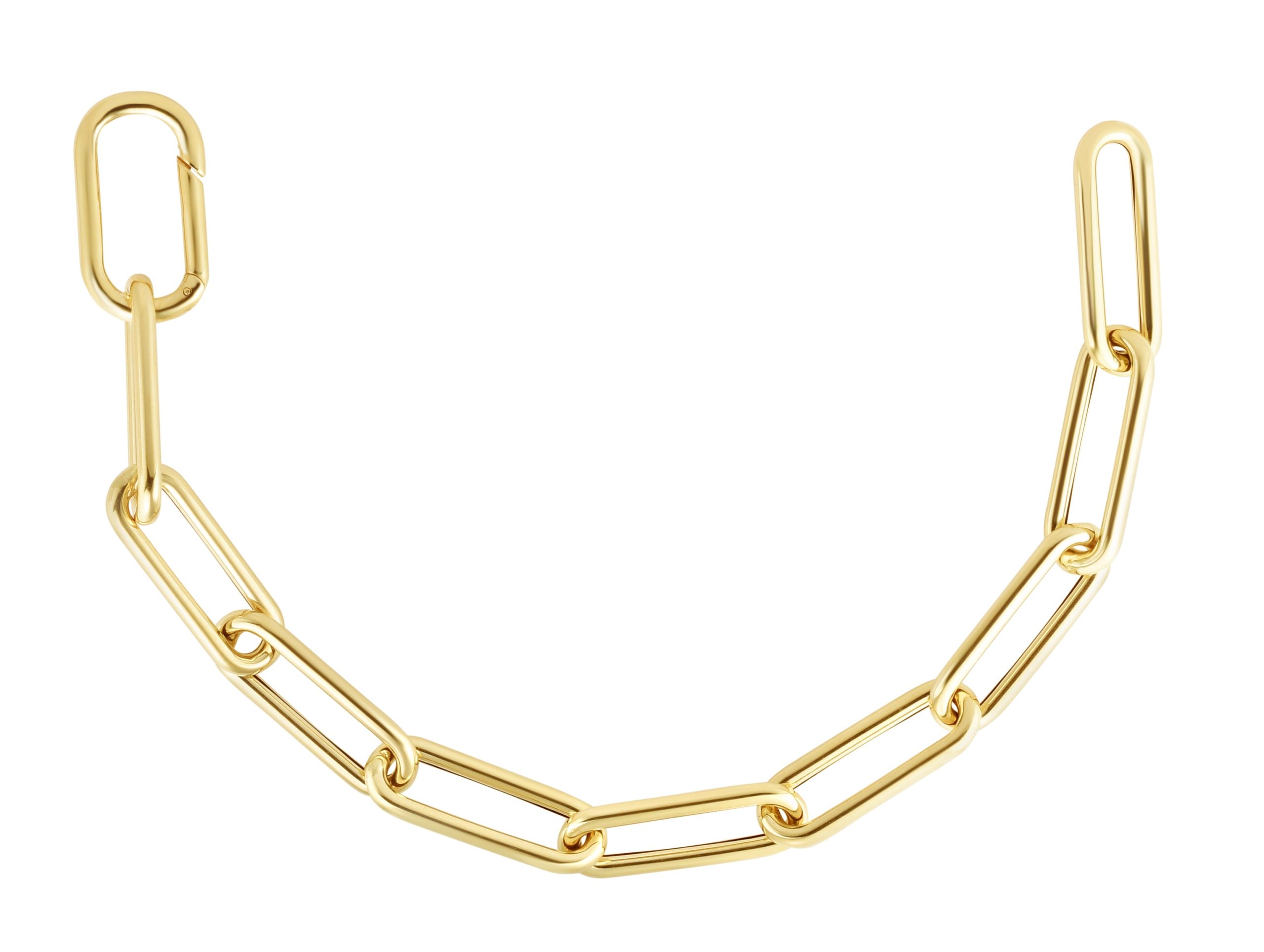 14K 8mm Paperclip Chain