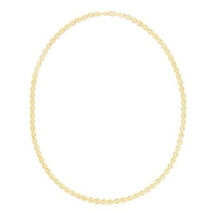 14K Gold Oval Link Necklace