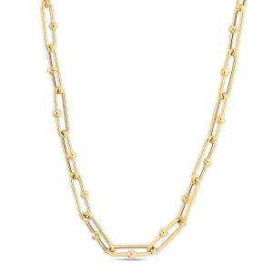 14K Elongated JAX Necklace
