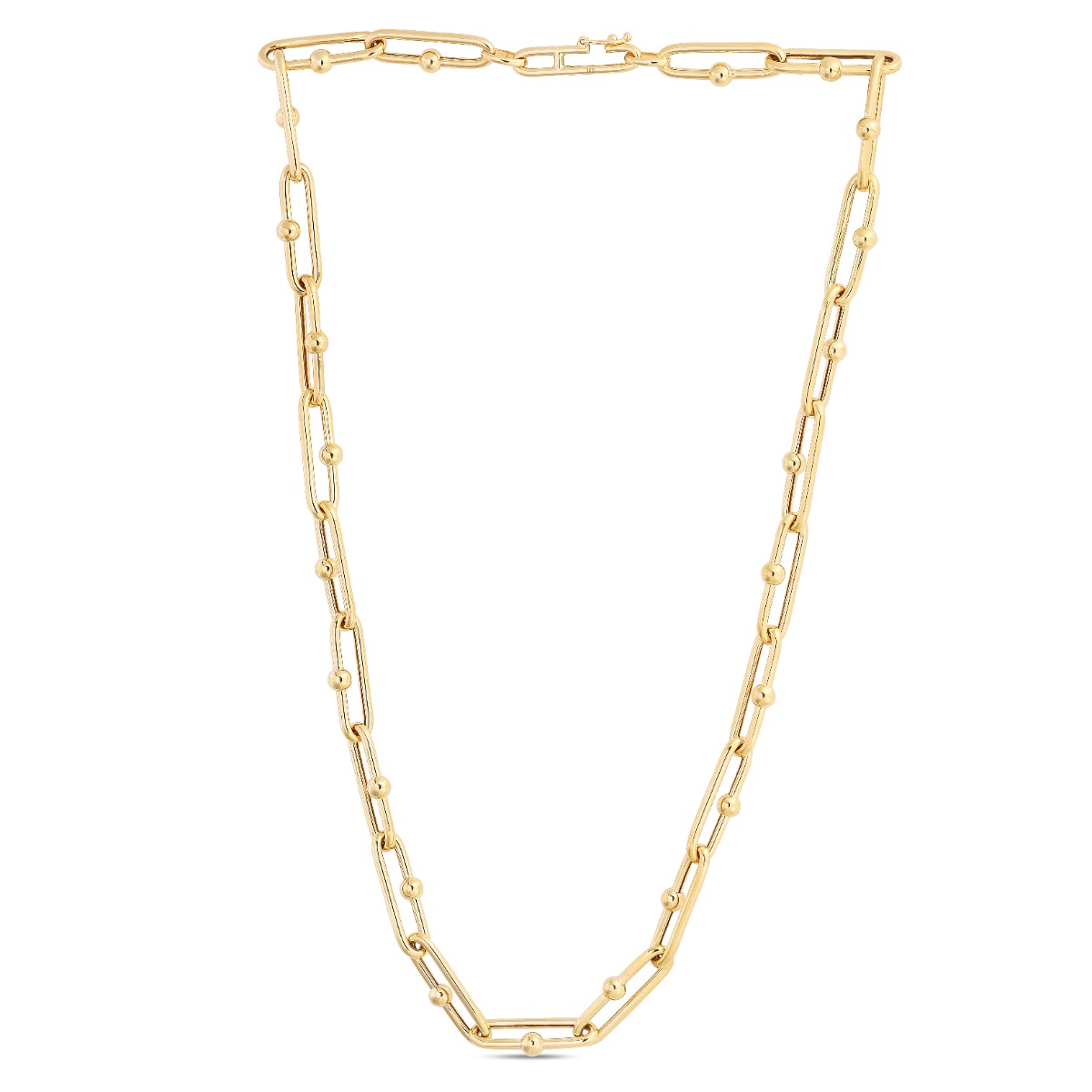 14K Elongated JAX Necklace