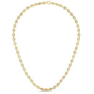 14K Puffed 5.4mm Mariner Bracelet