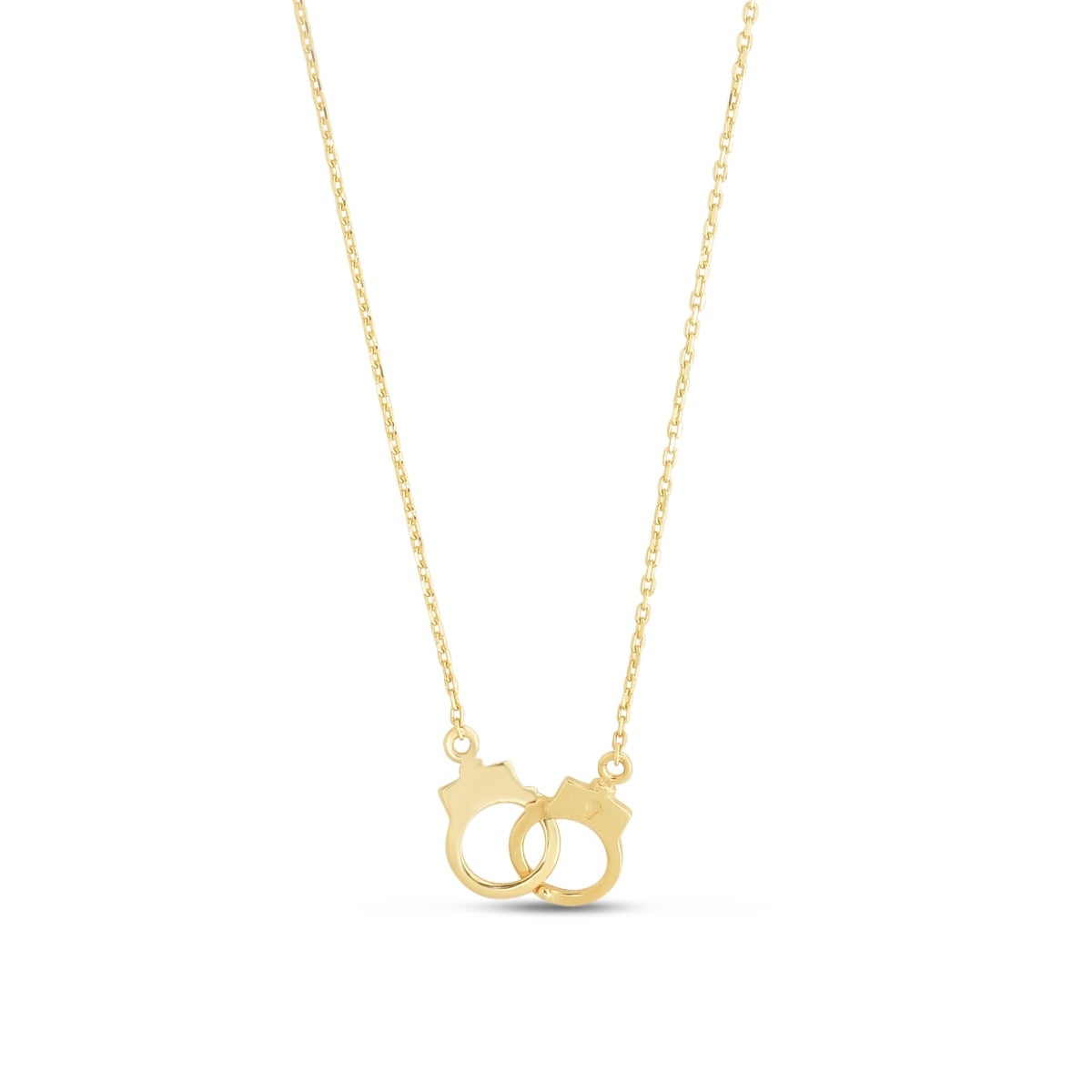 14K Gold Handcuff Necklace