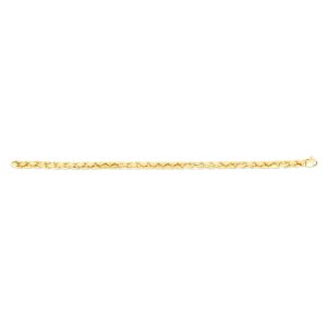 14K 5mm Men's Fancy Box Chain