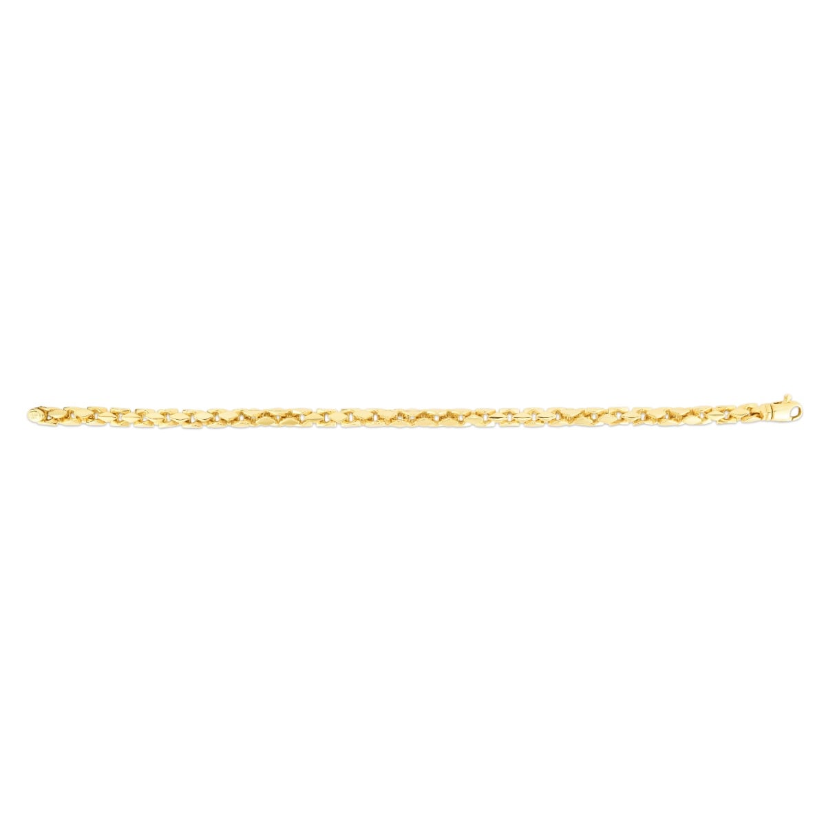 14K 5mm Men's Fancy Box Chain