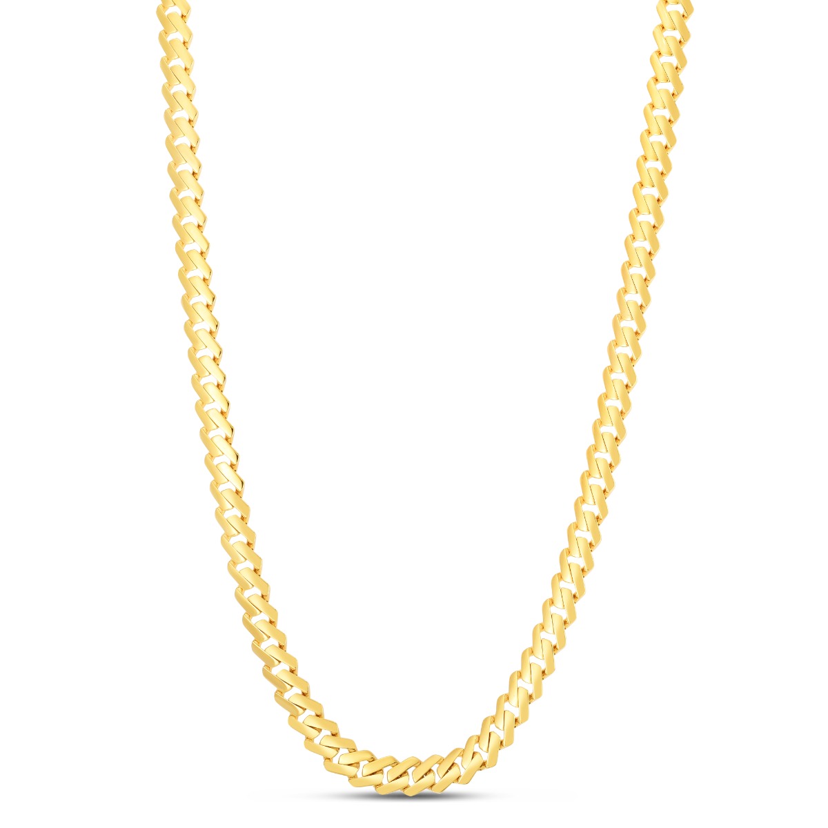 14K 8mm High Polish Modern Lite Edge Chain
