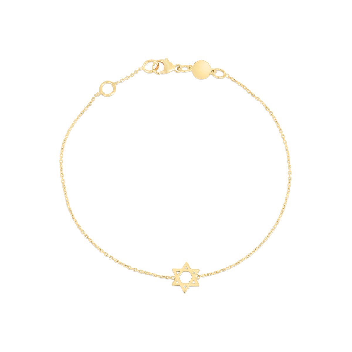 14K Star of David Bracelet