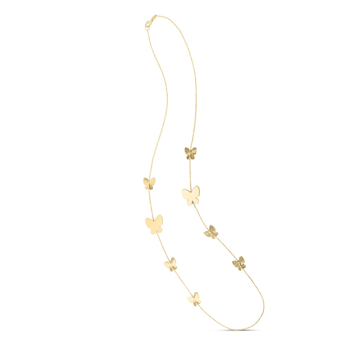 14K Pápillon Graduated Butterfly Necklace