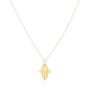 14K Gold Hamsa Necklace