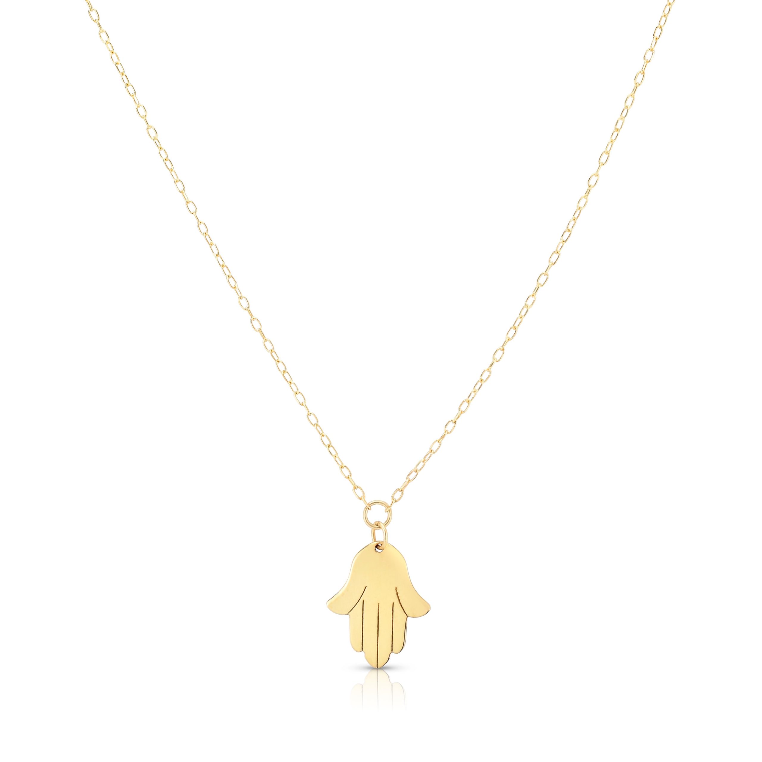 14K Gold Hamsa Necklace