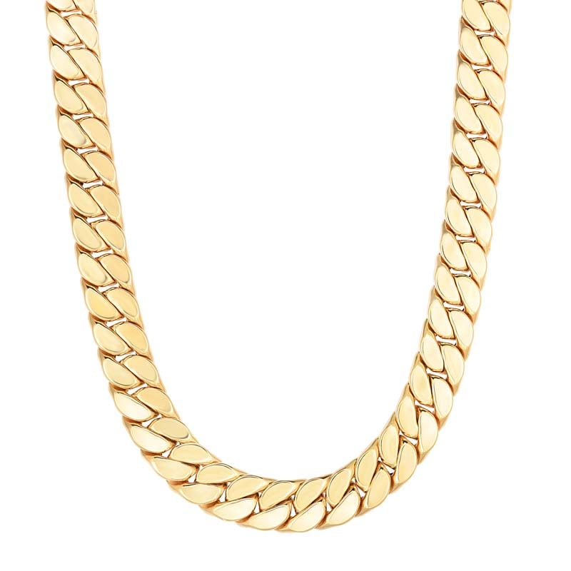 14K Gold Maschio Skinny Modern Curb Bracelet