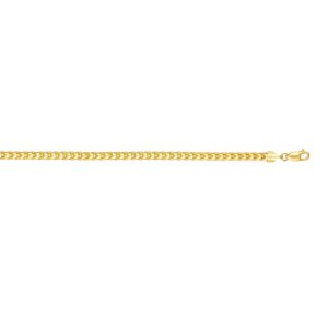 14K Gold 22" 4.6mm Round Franco Chain