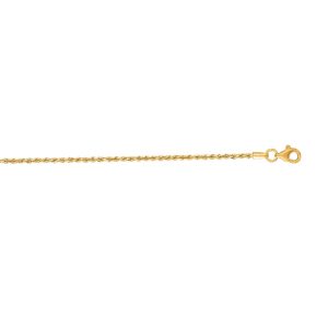 14K Gold 7" 1.6mm Royal Rope Chain